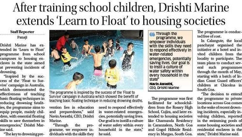 ‘Learn to Float' Programme extended to Housing Societies